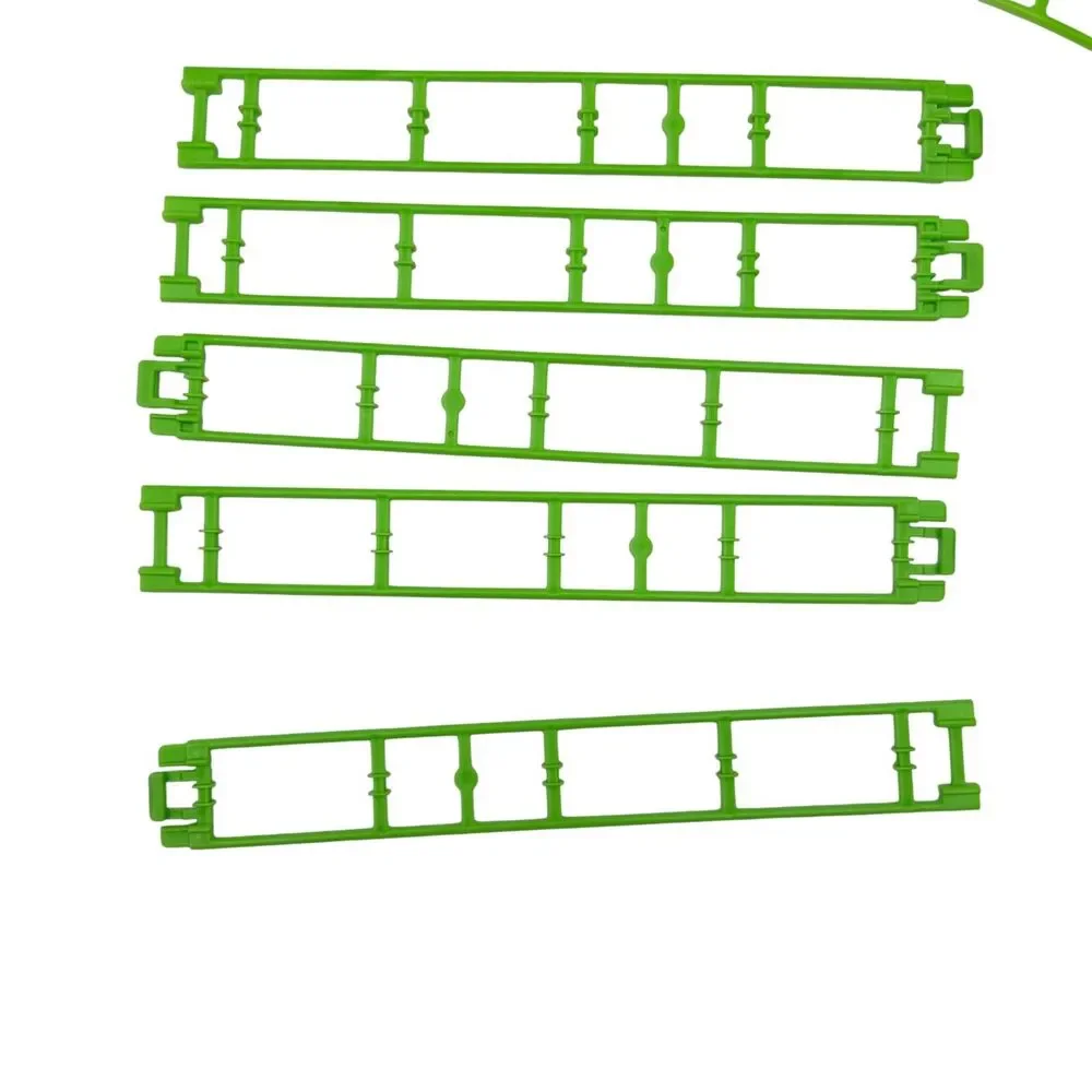Title: Lot Of 15 Green KNEX Micro Roller Coaster Track Pieces Curved & Straight